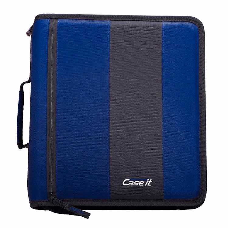 Case-It Classic Zipper Binders - Midnight Blue 2"