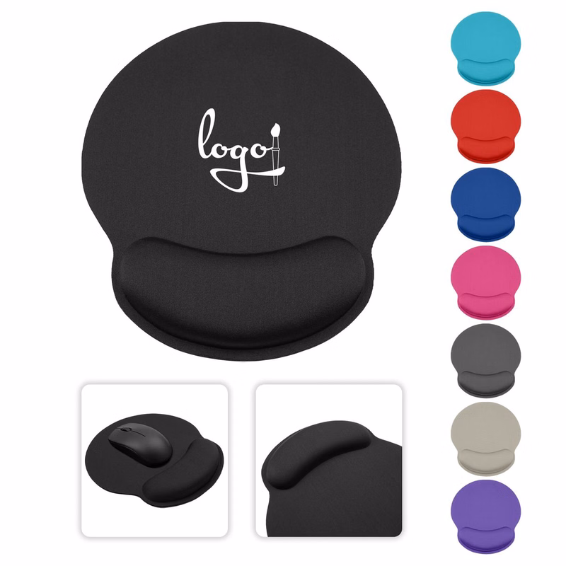 Solid Color Single Side Silicone Wrist Rest Mouse Pad