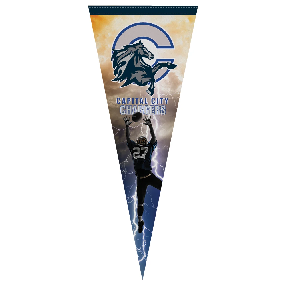 12" x 30" Full Color Felt Pennant, No Strip 1