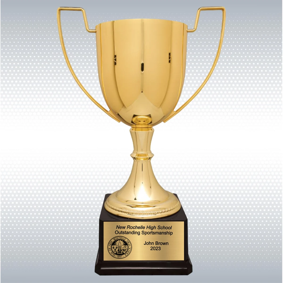 17 1/2" Completed Zinc Cup Trophy on Plastic Base 1