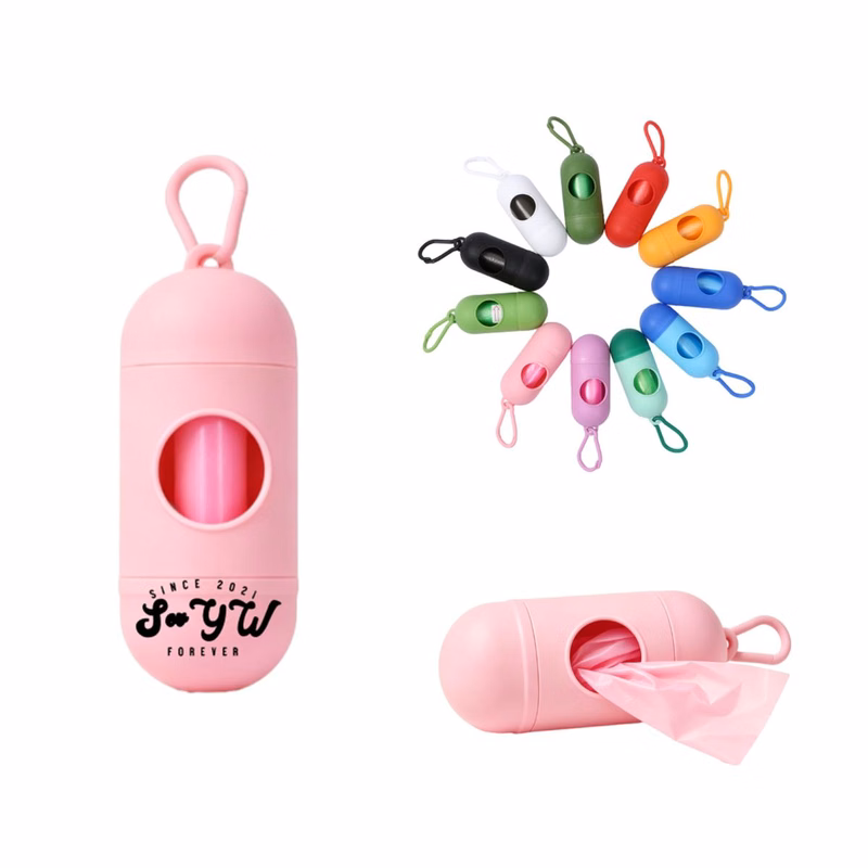 Pocket-Sized Capsule Shape Pet Waste Bag Holder