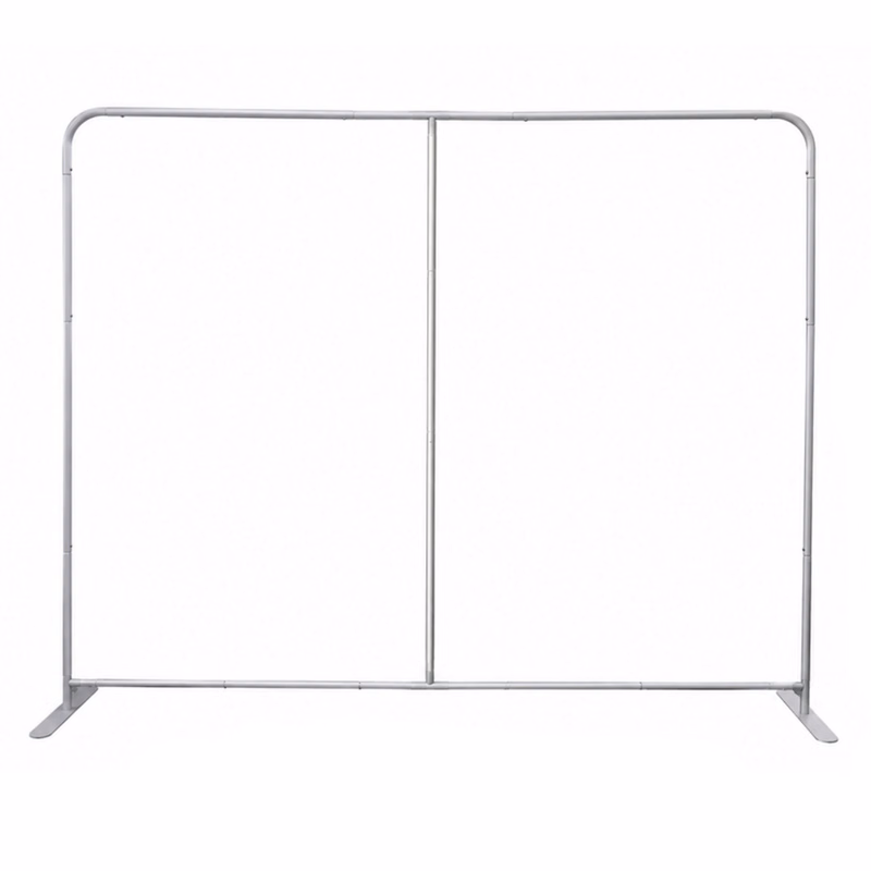 10'W x 8'H EuroFit Straight Wall Hardware Only, Frame and Carry Case. Graphics are not included