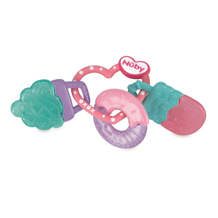 Nuby IcyBite Teether Rings - Sweet Treats 3+ Months