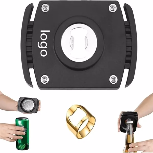 Custom 3.9 Inch Stainless Steel Can Opener with Bottle Opener — Bar & Camping Tool