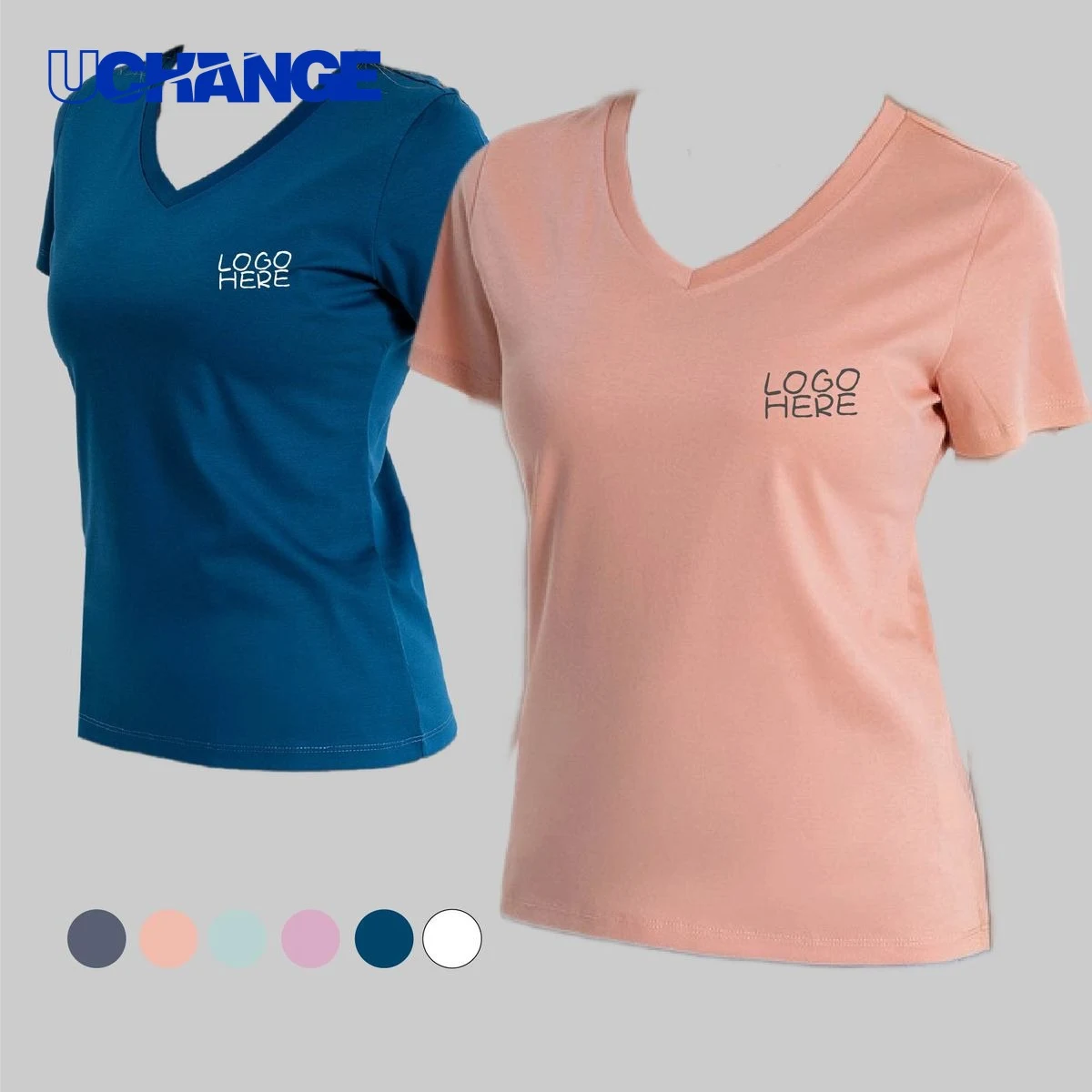Short Sleeve V-Neck T-Shirt 1