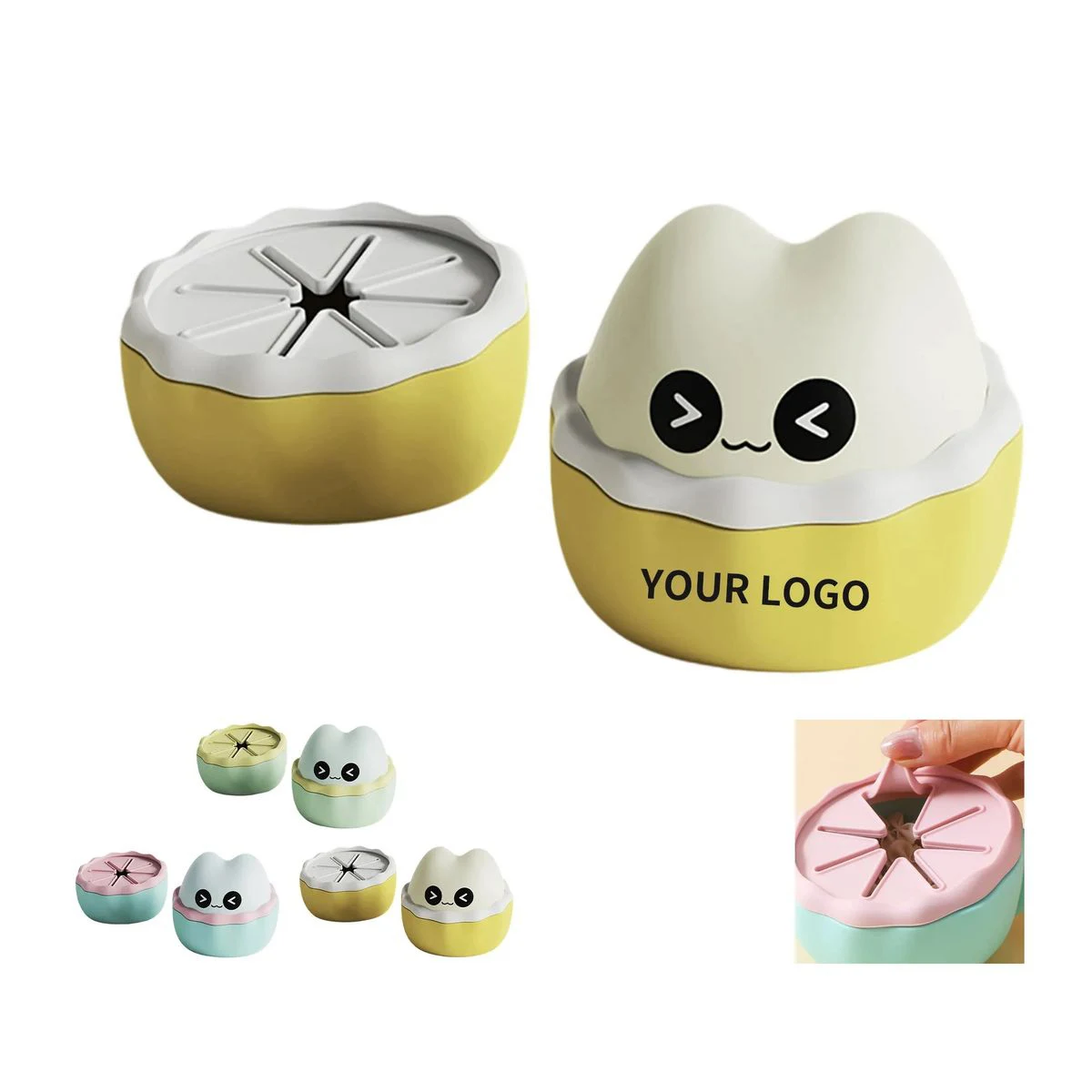 Portable Silicone Food Cup with Secure Cover 1