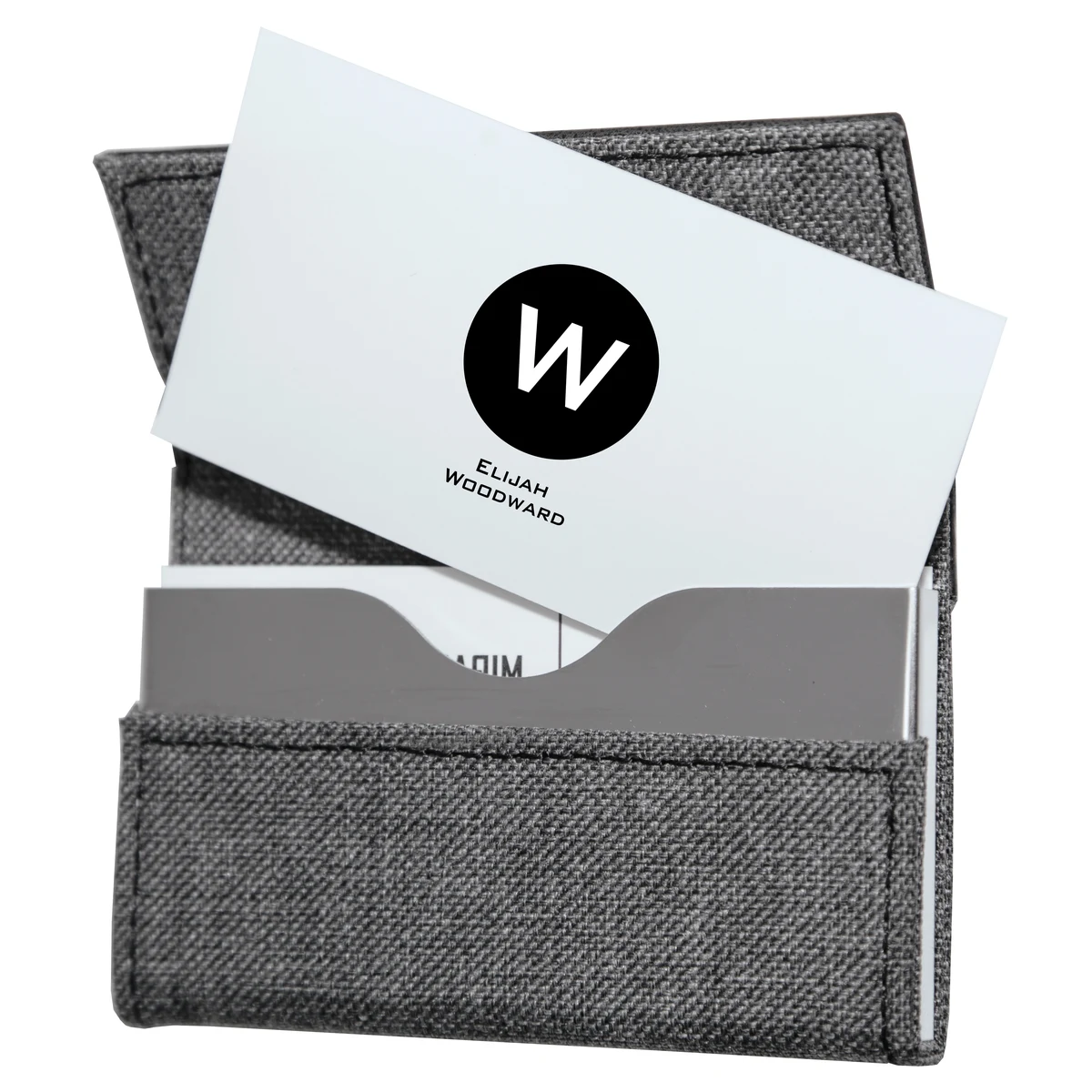 Gray and Black Business Card Case 1