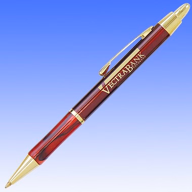 SAMY MARBLELIZED GRIP BRASS PEN