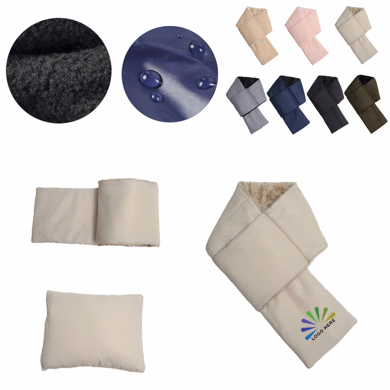 Soft Lined Winter Neck Scarf With Compact Fold Design