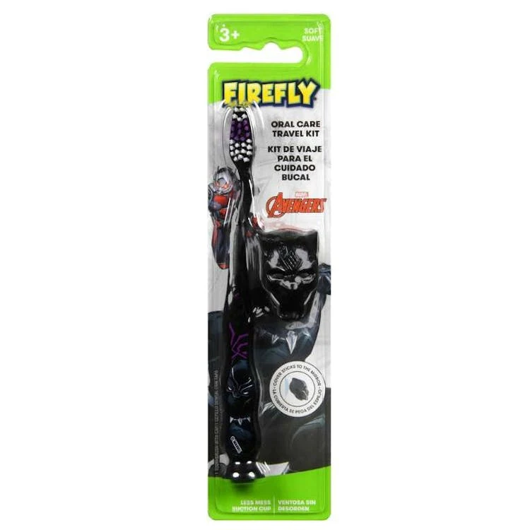 Kid's Black Panther Soft Toothbrush with Cap - 1 Ct 1