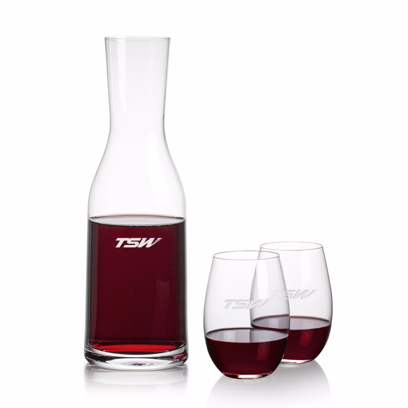 Caldmore Carafe & Laurent Stemless Wine