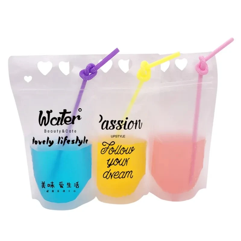 Clear Hand-held Reclosable Drinking Pouch 1