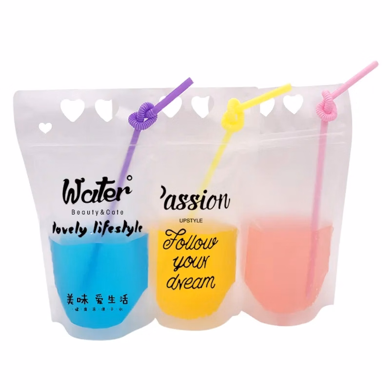 Clear Hand-held Reclosable Drinking Pouch