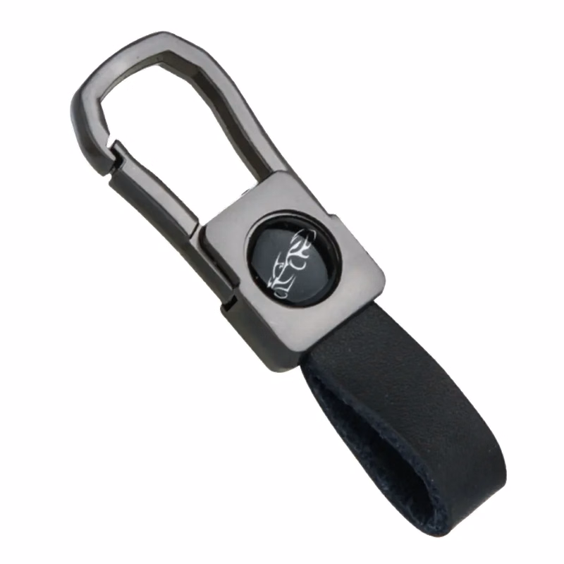 Gun Metal Caribiner Keychain