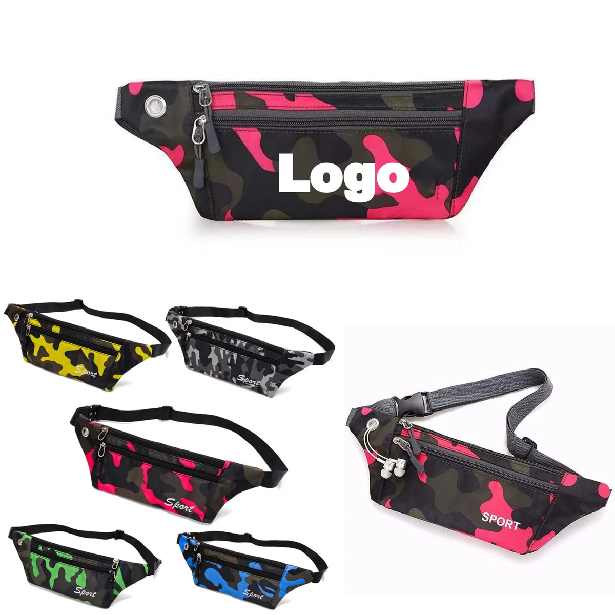 Camouflage Sports Fanny Pack 1