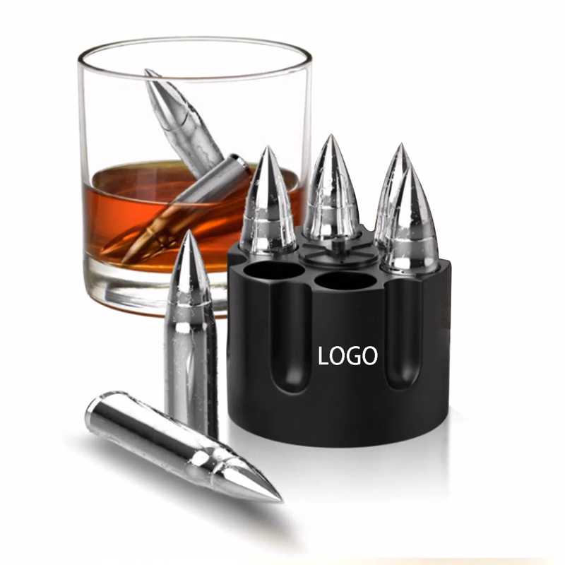 Bullet Stainless Steel Ice Cube Set-Set of six