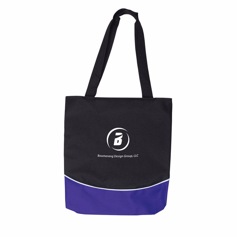 Color Curve Accent Panel Tote.