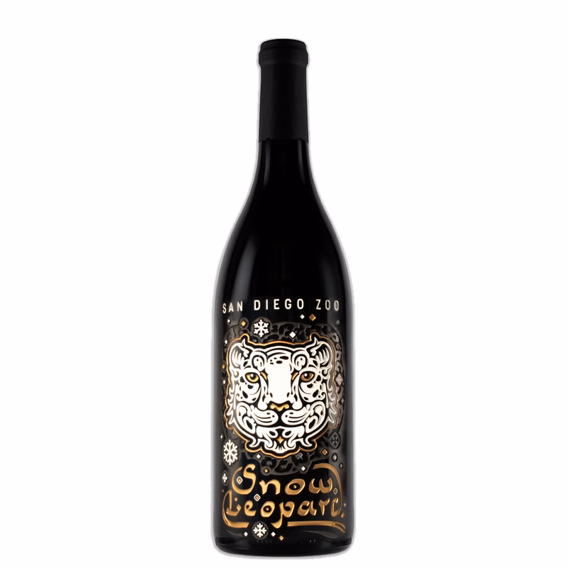 Etched Pinot Noir Red Wine Bottle