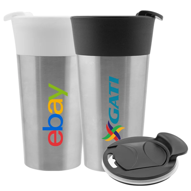 16 Oz. iPosh Stainless Steel Tumbler (Black) 1