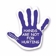 Re-Stick-It Decal (3"x3") Hand Shape