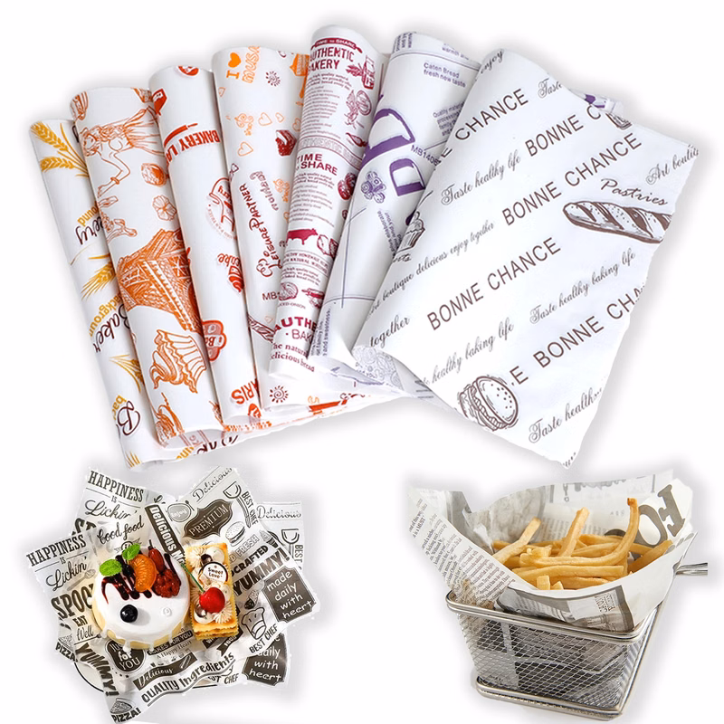 12" x 12" Burger/Sandwich Food Wrapping Paper