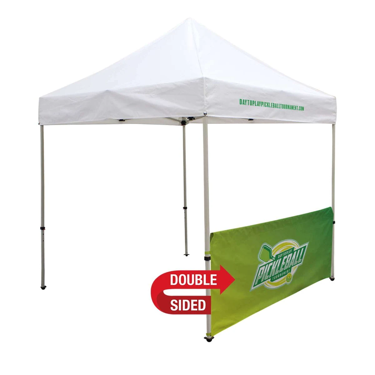 8' Tent Half Wall (Dye Sublimated, Double-Sided) 1