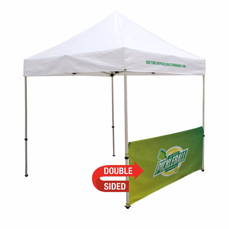 8' Tent Half Wall (Dye Sublimated, Double-Sided)