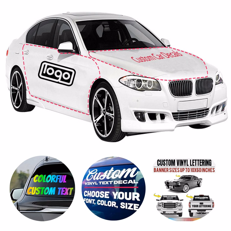 Custom Car Window Decals - Waterproof & Transparent