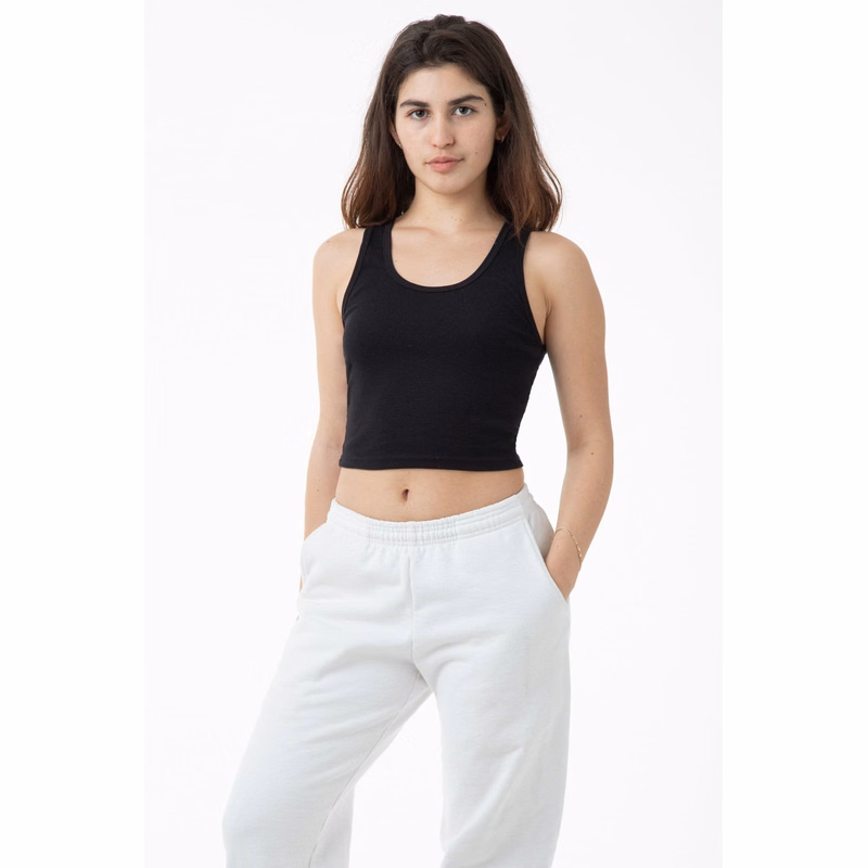 2X1 RIB CROP TANK