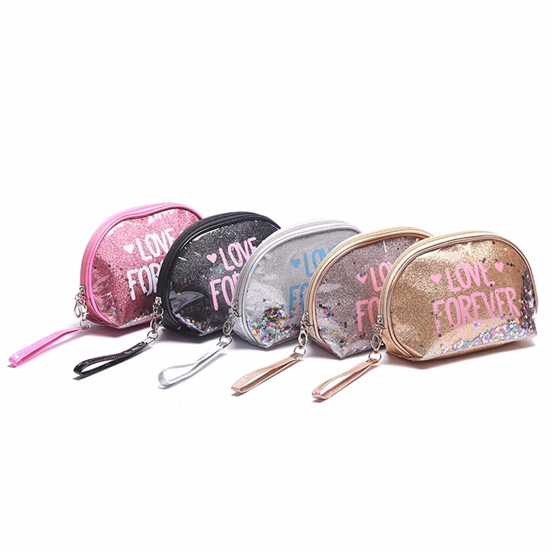 Fashion Creative Sequin Glitter Toiletry Pouch Cosmetic Bag