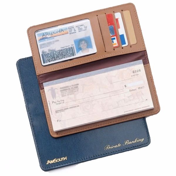 Leather Checkbook Covers 3-1/2" x 6-5/8"
