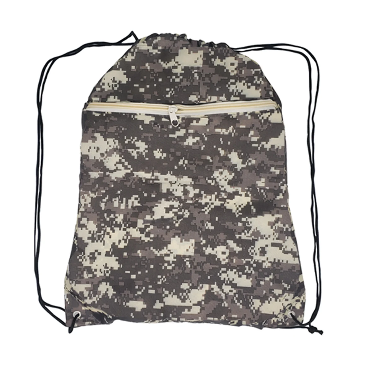 Digital Camo Drawstring Backpack 1