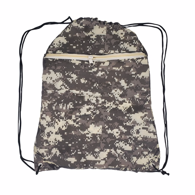 Digital Camo Drawstring Backpack