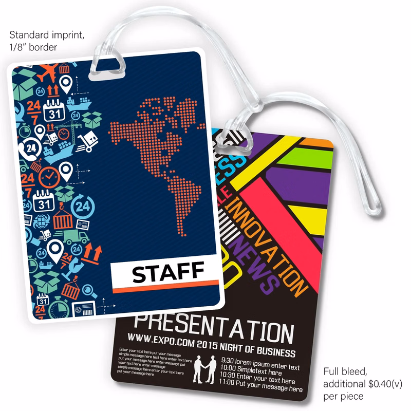 Imprinted Medium Luggage Tag
