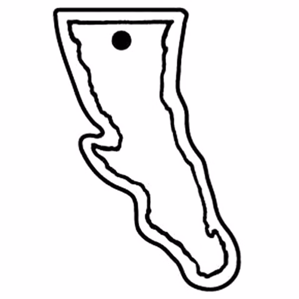 Baja Island Key Tag - Spot Color