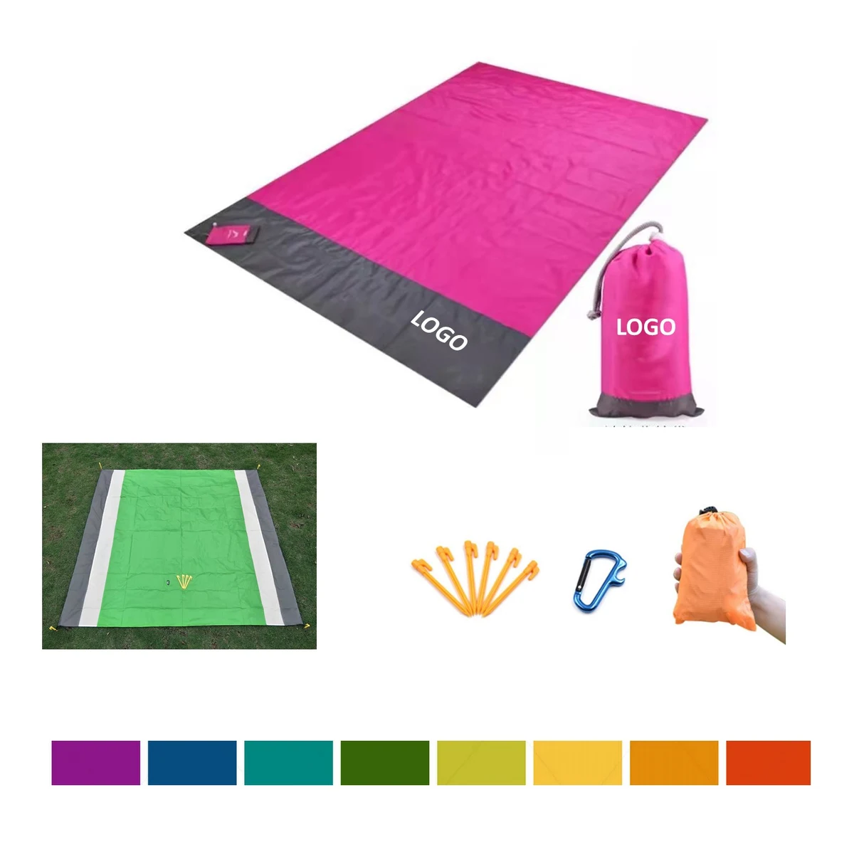 Pocket Blanket Foldable Beach Camping Mat 1