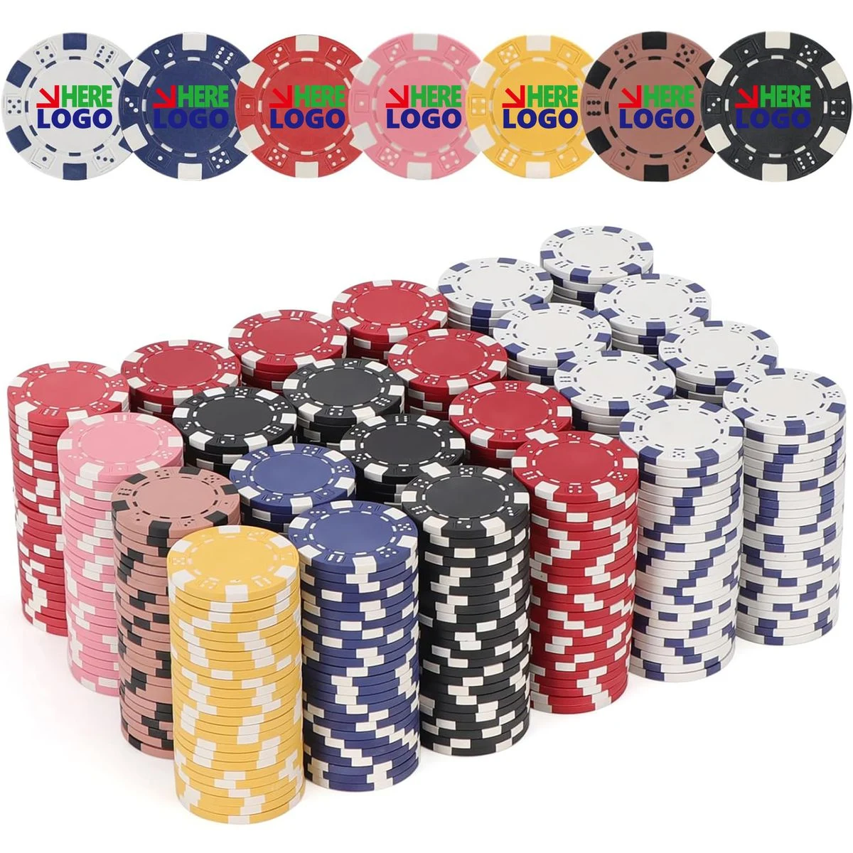 Colored Clay Poker Tokens 1