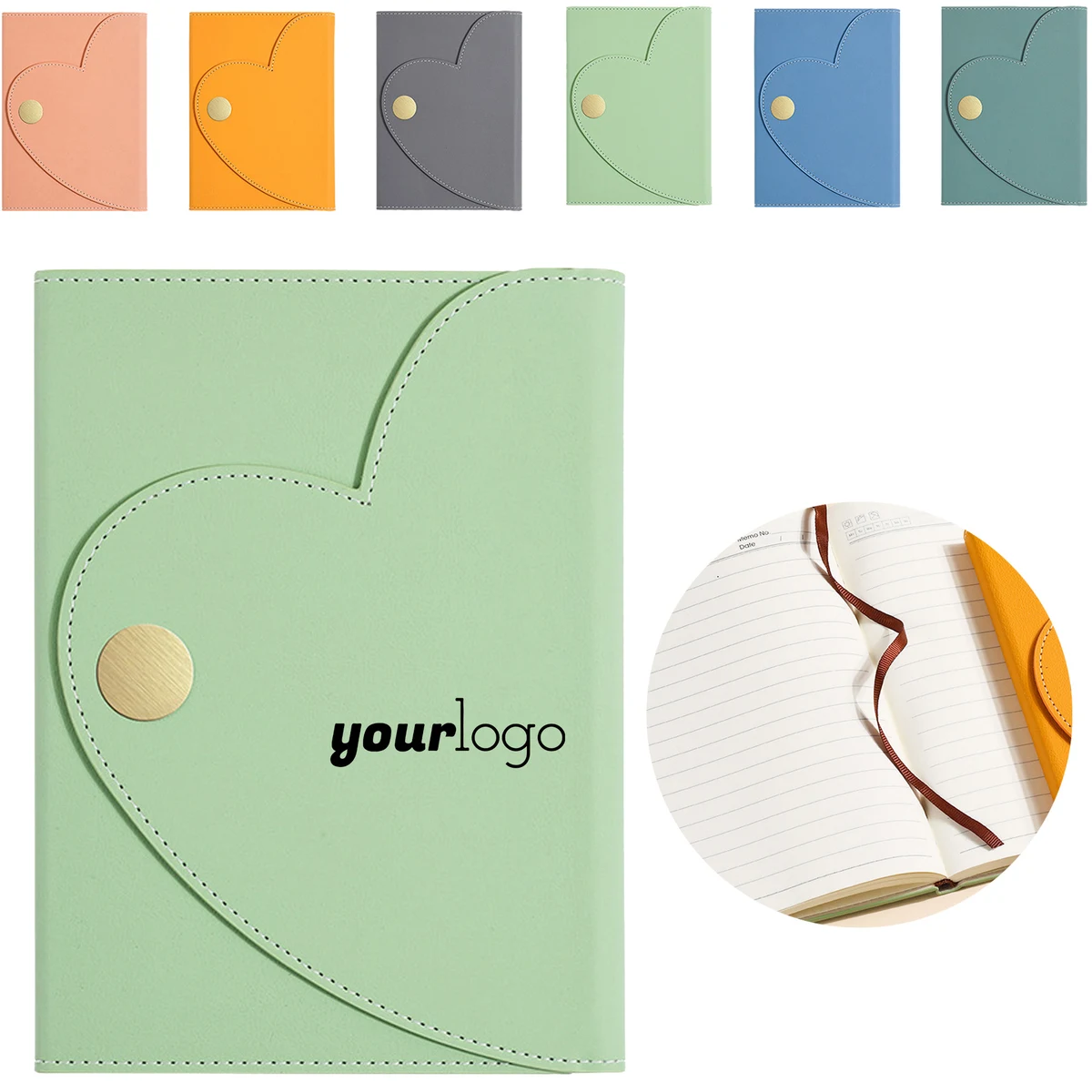 Heart - Design Leather Notebook 1
