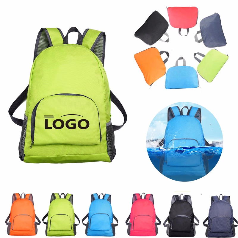 MOQ20PCS Travel Outdoor Folding Backpack Sports Bag