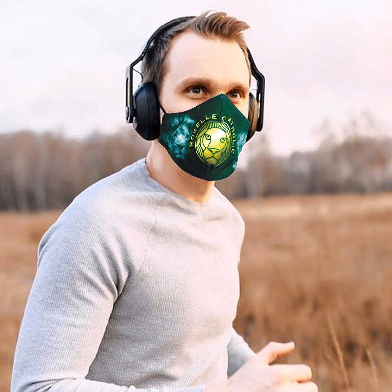 5 Layer Full Color Face Mask w/ Adjustable Ear Loop