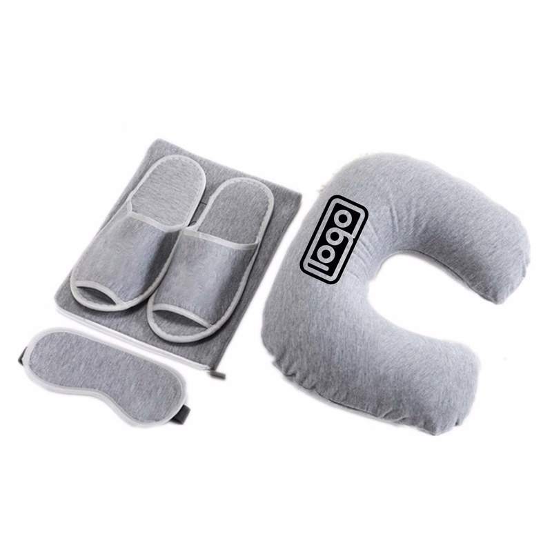 Travel Kit, Inflatable Pillow, Slippers, Sleep Mask