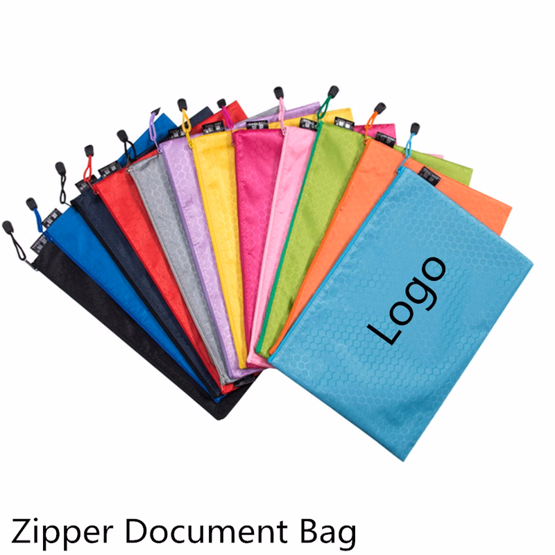 Office A4 Waterproof Zipper Document Bag