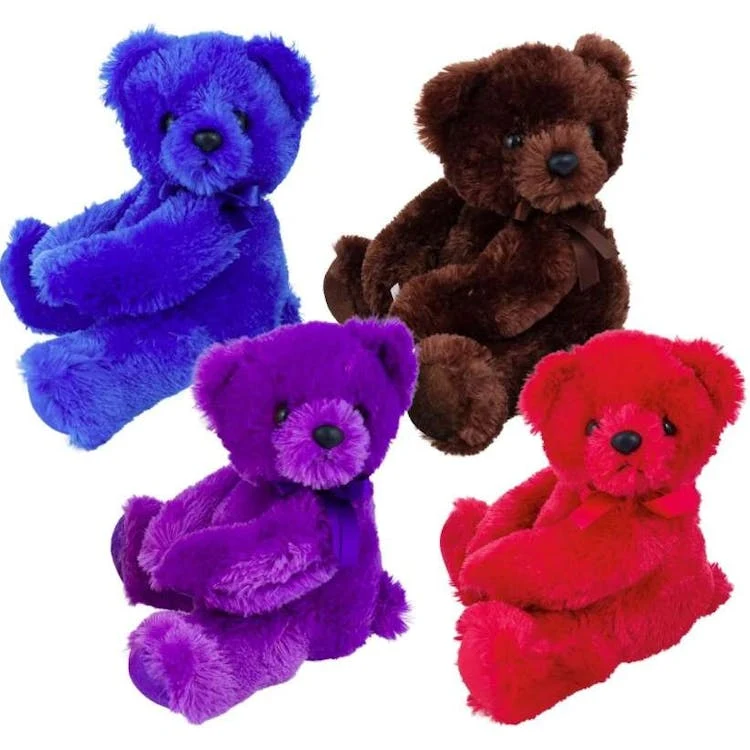 Colorful Plush Hugging Bears Assorted - 10" 1