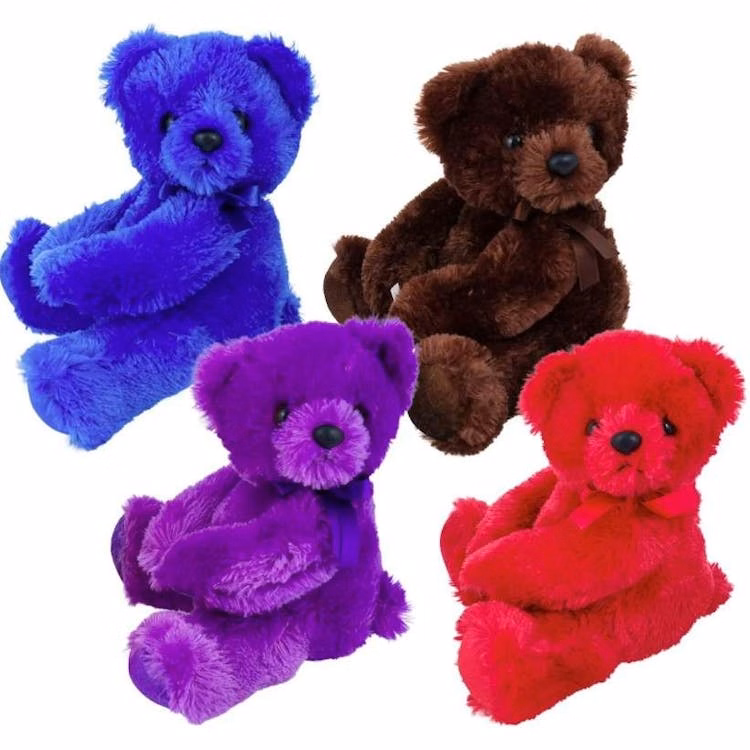Colorful Plush Hugging Bears Assorted - 10"