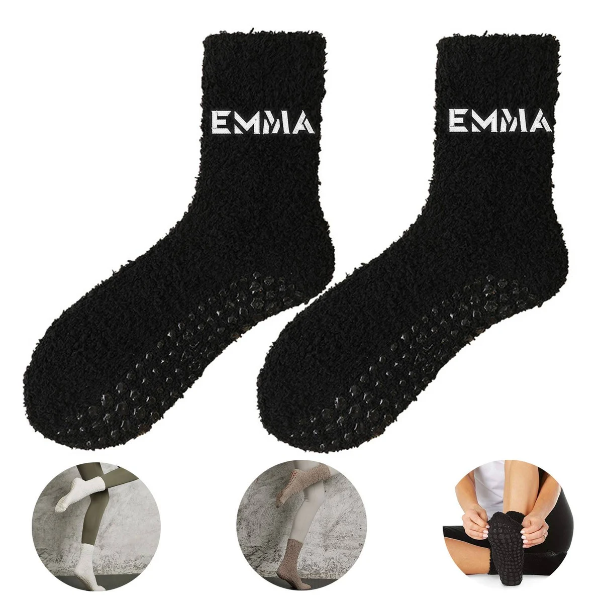 Fuzzy Socks With Grips for Women 1