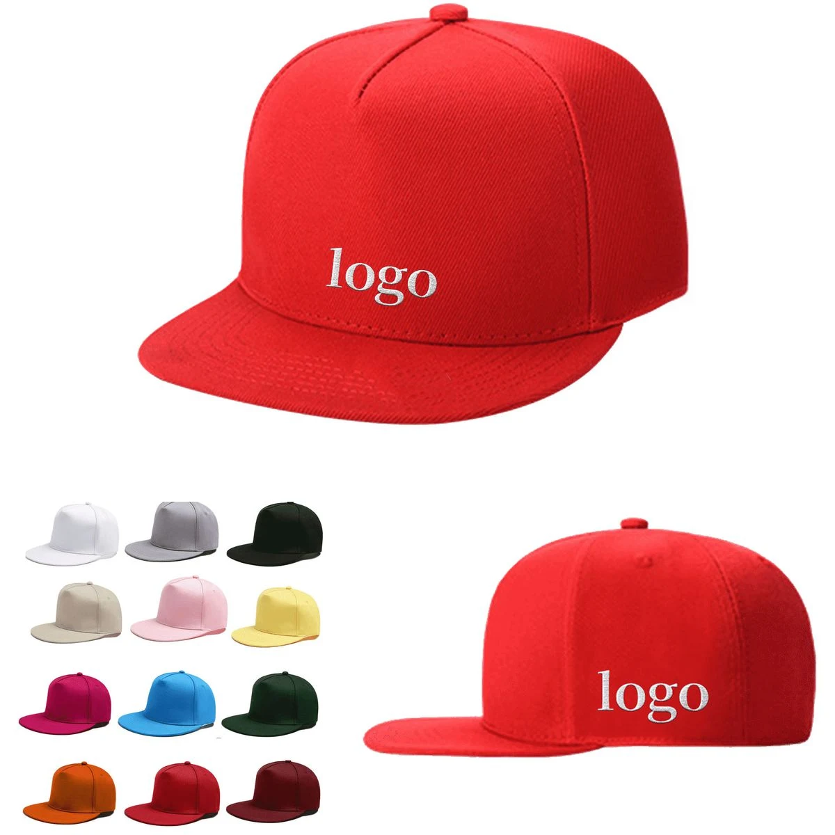 Flat Brim Sun Baseball Cap 1