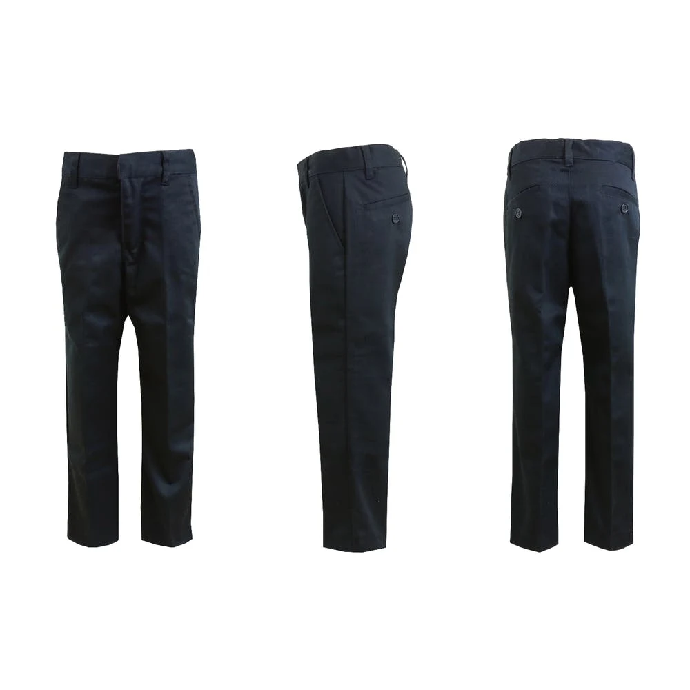 Boys' Uniform Pants - Size 5 Black Flat Front 1