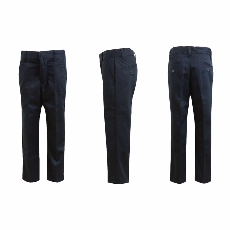 Boys' Uniform Pants - Size 5 Black Flat Front