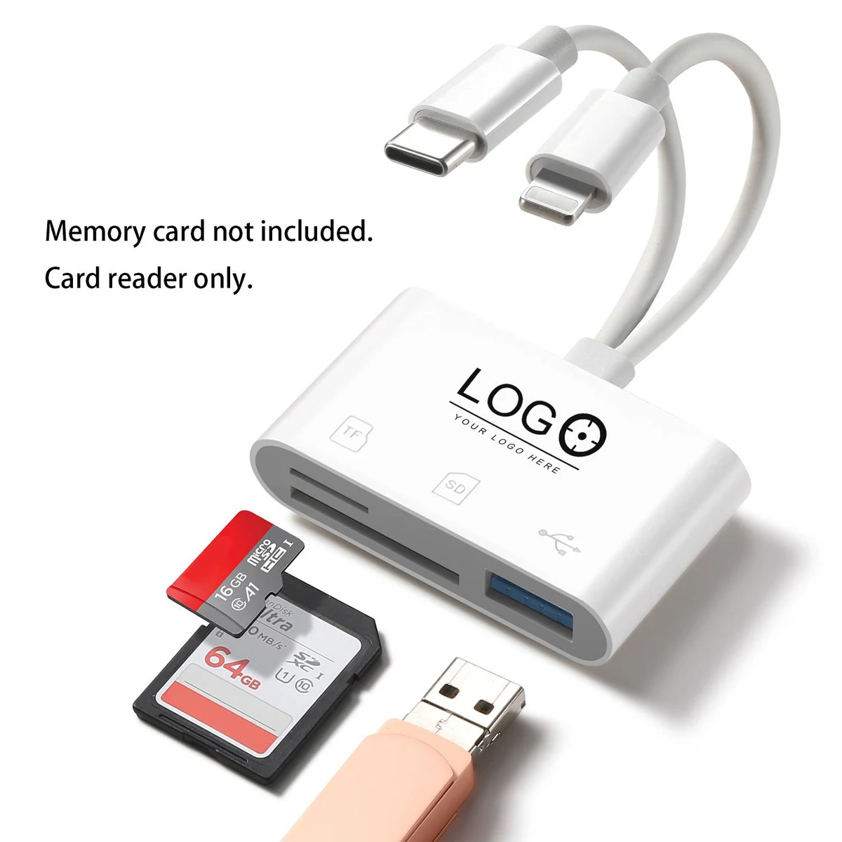 ABS Type-C 2-in-1 Card Reader 1