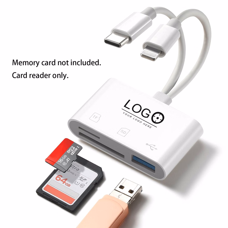 ABS Type-C 2-in-1 Card Reader